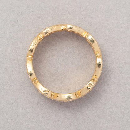 Cartier Diamond Heart Full Eternity Band Ring in 18ct Yellow Gold