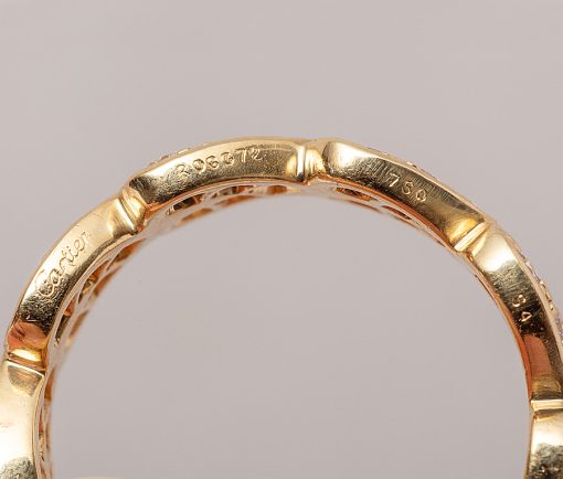 Cartier Diamond Heart Full Eternity Band Ring in 18ct Yellow Gold