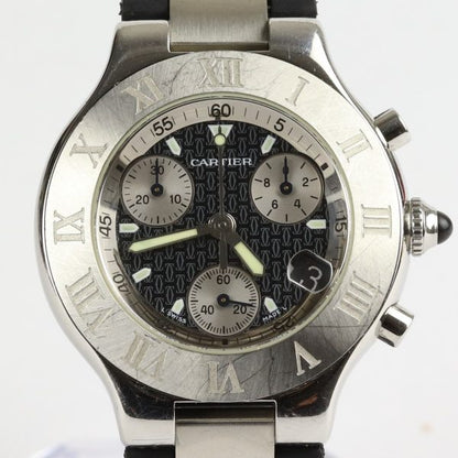 Cartier Must 21 Chronoscaph Stainless Steel Gents Watch 38mm