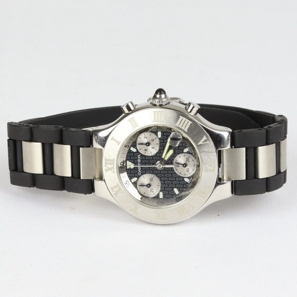 Cartier Must 21 Chronoscaph Stainless Steel Gents Watch 38mm