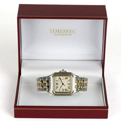 Cartier Panthere Steel and Gold Jumbo Size Gents Watch