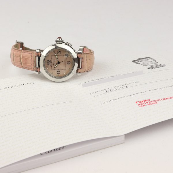 Cartier Pasha C Pink Mother of Pearl Watch 35mm