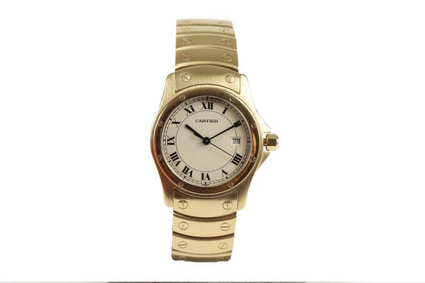 Cartier Santos Ronde 18ct Gold Gents Watch