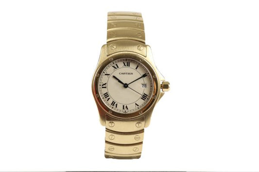 Cartier Santos Ronde 18ct Gold Gents Watch