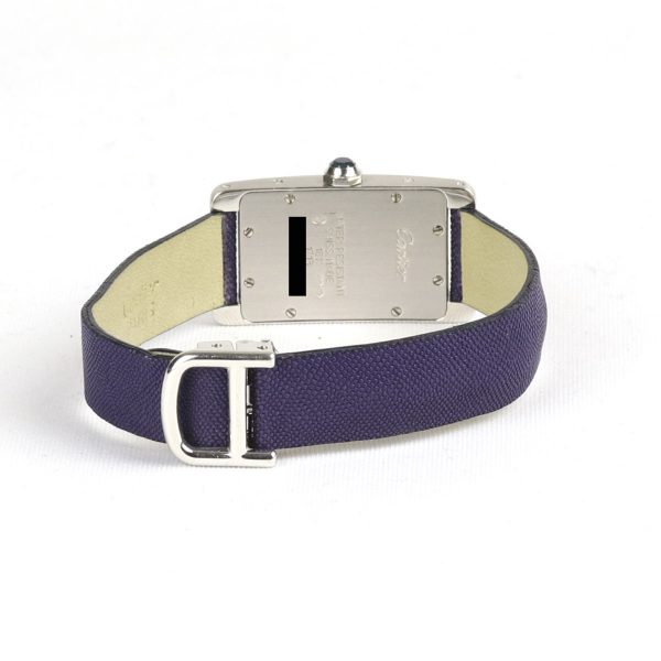 Cartier Tank Americaine 18ct White Gold Ladies Watch 19x35mm