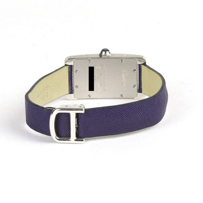 Cartier Tank Americaine 18ct White Gold Ladies Watch 19x35mm