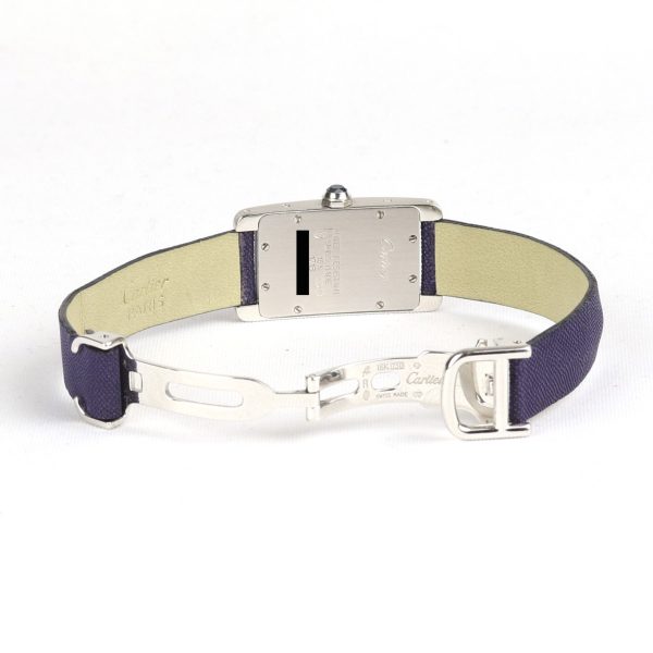 Cartier Tank Americaine 18ct White Gold Ladies Watch 19x35mm