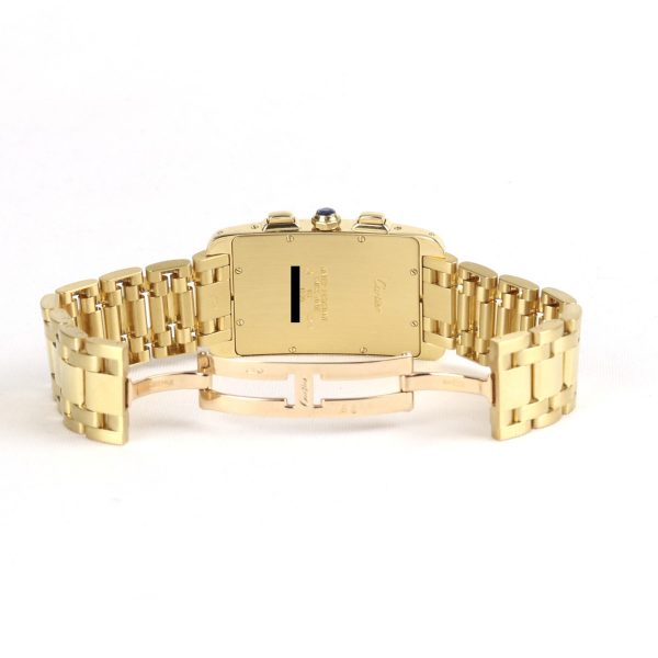 Cartier Tank Americaine Chronograph 18ct Yellow Gold Gents Watch