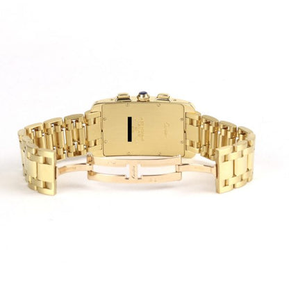 Cartier Tank Americaine Chronograph 18ct Yellow Gold Gents Watch