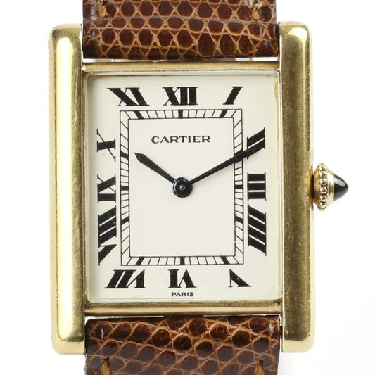 Cartier Tank Louis 18ct Yellow Gold Rare Unisex Watch Circa 1980