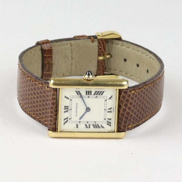 Cartier Tank Louis 18ct Yellow Gold Rare Unisex Watch Circa 1980