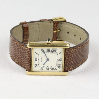 Cartier Tank Louis 18ct Yellow Gold Rare Unisex Watch Circa 1980