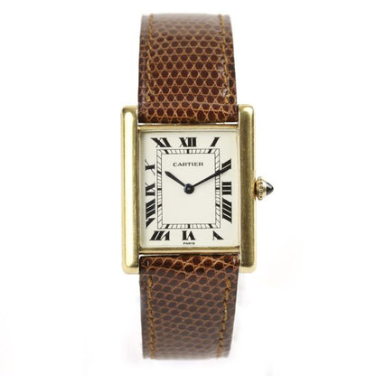 Cartier Tank Louis 18ct Yellow Gold Rare Unisex Watch Circa 1980