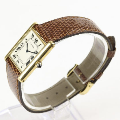 Cartier Tank Louis 18ct Yellow Gold Rare Unisex Watch Circa 1980