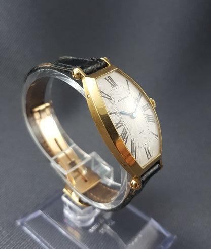 Cartier Tonneau Ladies 18ct Yellow Gold Manual Watch
