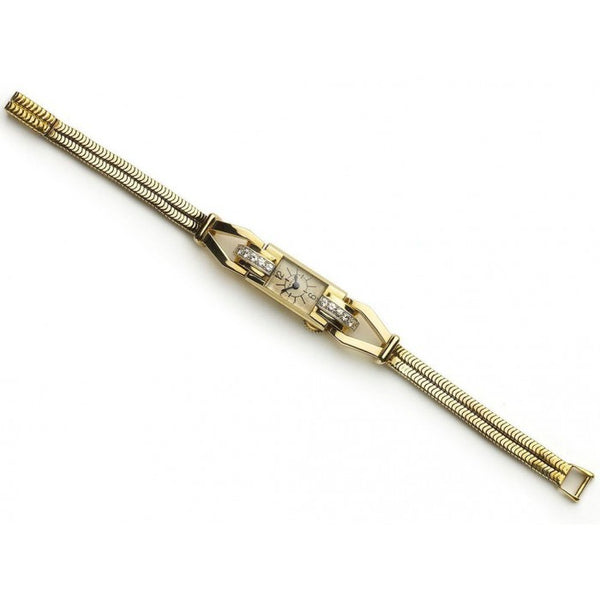 Cartier Vintage Diamond Gold Cocktail Watch