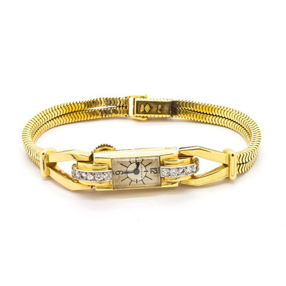 Cartier Vintage Diamond Gold Cocktail Watch