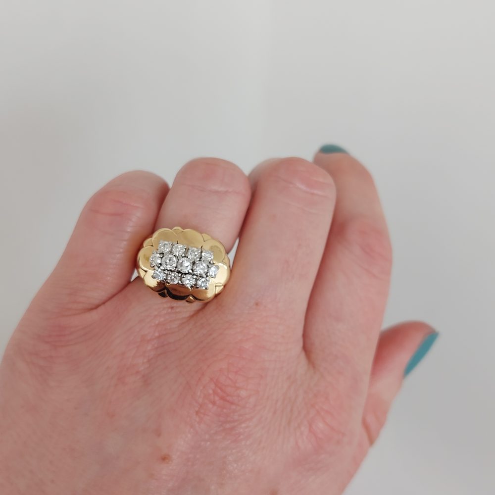 Cartier Vintage Diamond and Gold Ring