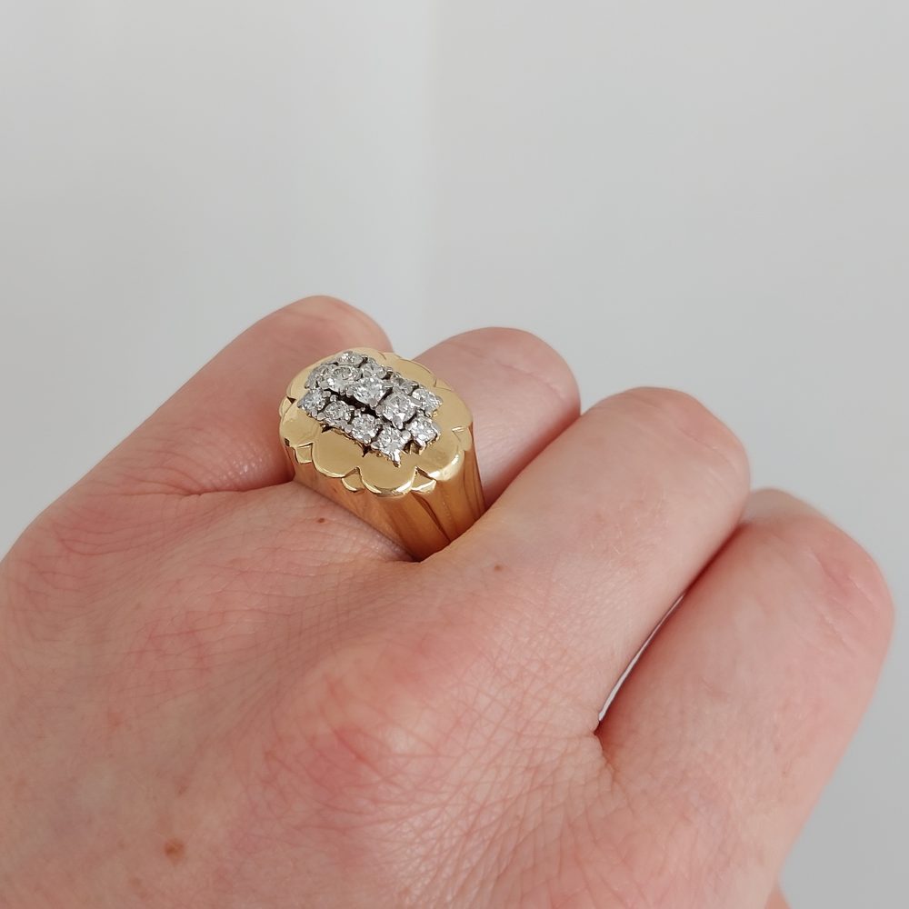 Cartier Vintage Diamond and Gold Ring