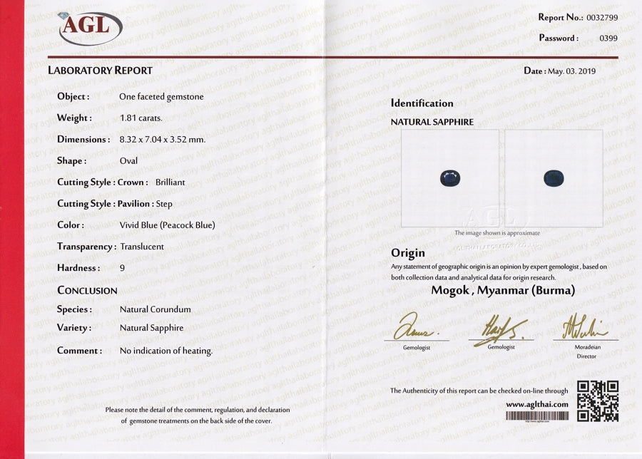 Certified 3.98ct Burma Sapphire Diamond Day and Night Earrings