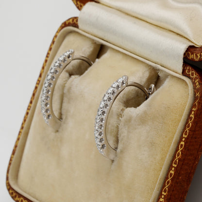 Certified 3.98ct Burma Sapphire Diamond Day and Night Earrings