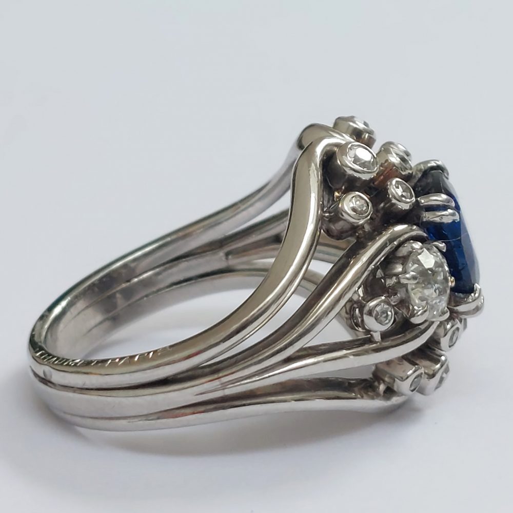 Chaumet Vintage Sapphire and Diamond Ring
