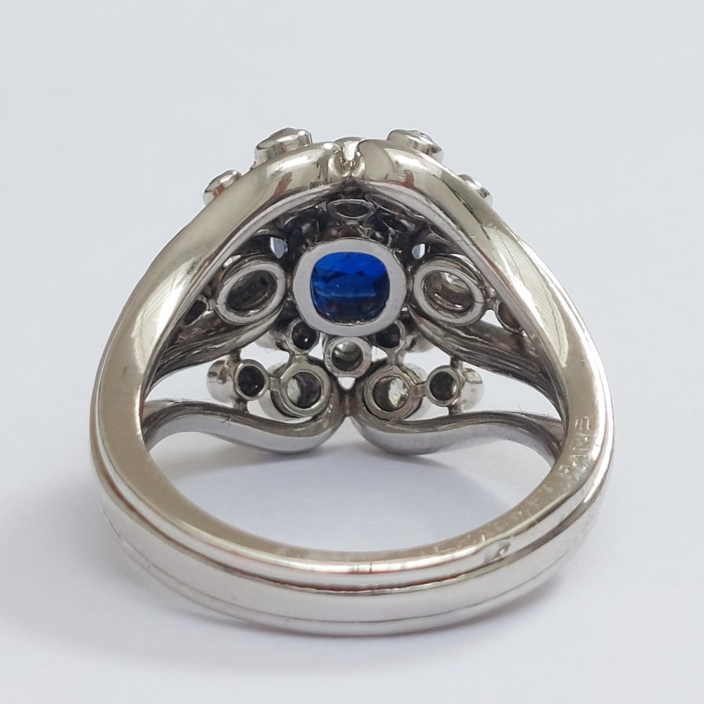 Chaumet Vintage Sapphire and Diamond Ring