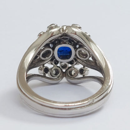 Chaumet Vintage Sapphire and Diamond Ring
