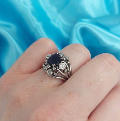 Chaumet Vintage Sapphire and Diamond Ring