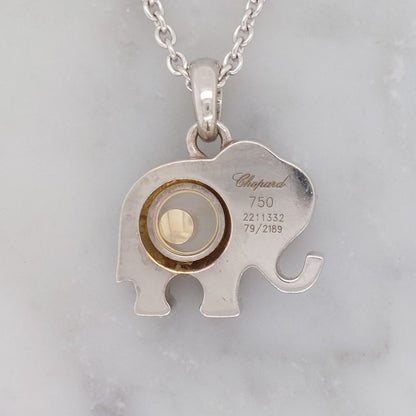 Chopard Happy Diamond Elephant Pendant Necklace