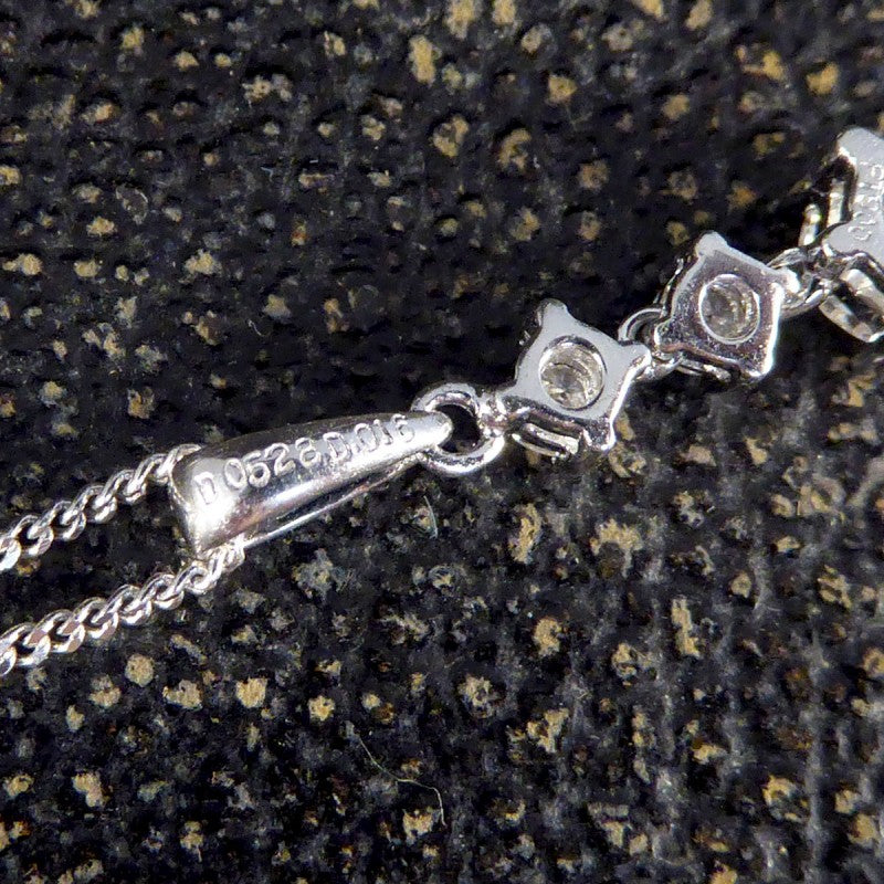 Contemporary 0.68ct Diamond Triple Drop Pendant Necklace