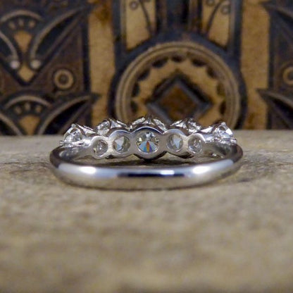 Contemporary 2.26ct Brilliant Cut Diamond Five Stone Ring