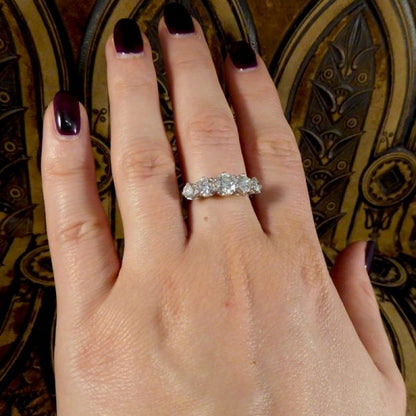 Contemporary 2.26ct Brilliant Cut Diamond Five Stone Ring