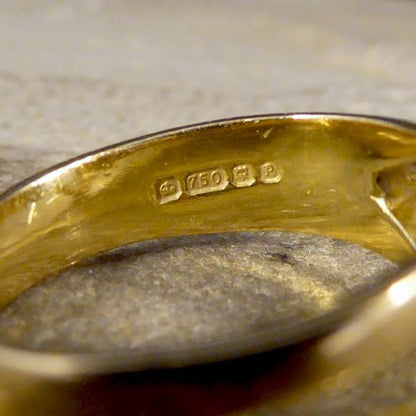 Contemporary Kite Shape Diamond 1.15ct Gold Ring