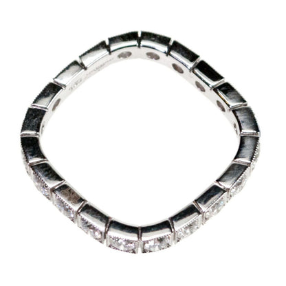 Contemporary Square Shape 1.35ct Diamond Eternity Ring