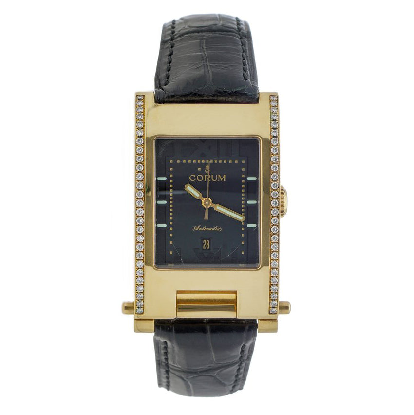 Corum Tabogan 18ct Yellow Gold Watch with Diamonds