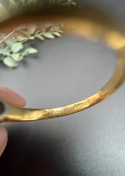 Vintage 18 ct Yellow Gold Diamond Single Stone Engagement Ring,