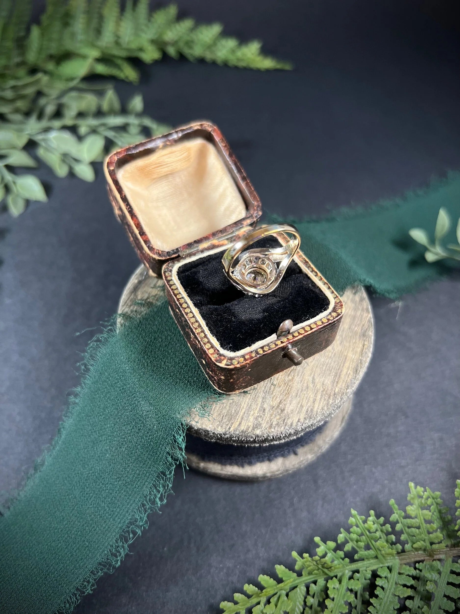 Victorian 14 Carat Two Colour Gold Diamond Cluster Ring, Circa 1890