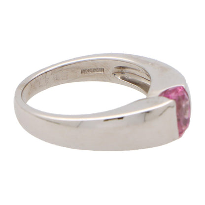 Vintage Boucheron Pink Sapphire Solitaire Ring