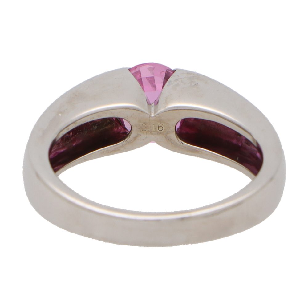 Vintage Boucheron Pink Sapphire Solitaire Ring