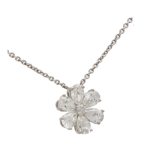 Vintage Harry Winston Forget Me Not Diamond Flower Pendant
