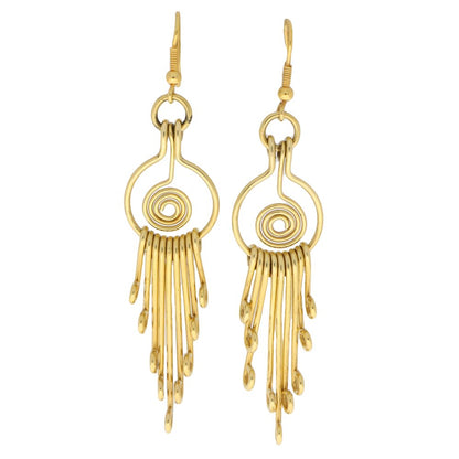 Vintage Swirl Dangle Drop Earrings