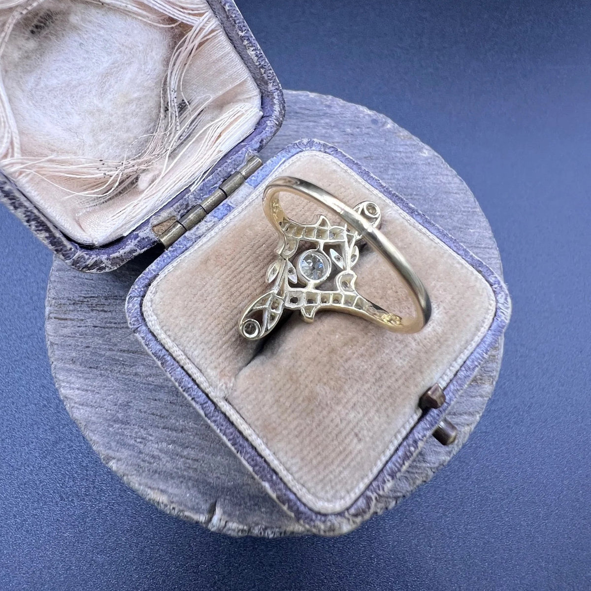 Antique Belle Epoque Edwardian Diamond Ring, Circa 1900