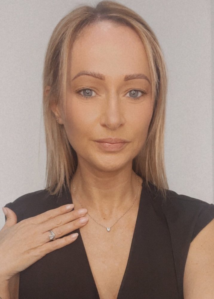 Diamond Heart Pendant Necklace On Platinum Link Chain