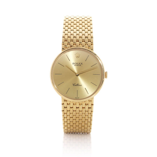 Vintage Rolex Geneve Cellini 18ct Yellow Gold Unisex Watch, Ref 5042