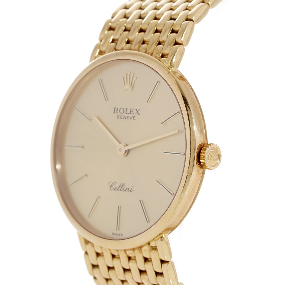 Vintage Rolex Geneve Cellini 18ct Yellow Gold Unisex Watch, Ref 5042
