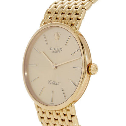 Vintage Rolex Geneve Cellini 18ct Yellow Gold Unisex Watch, Ref 5042