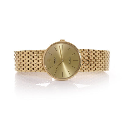 Vintage Rolex Geneve Cellini 18ct Yellow Gold Unisex Watch, Ref 5042