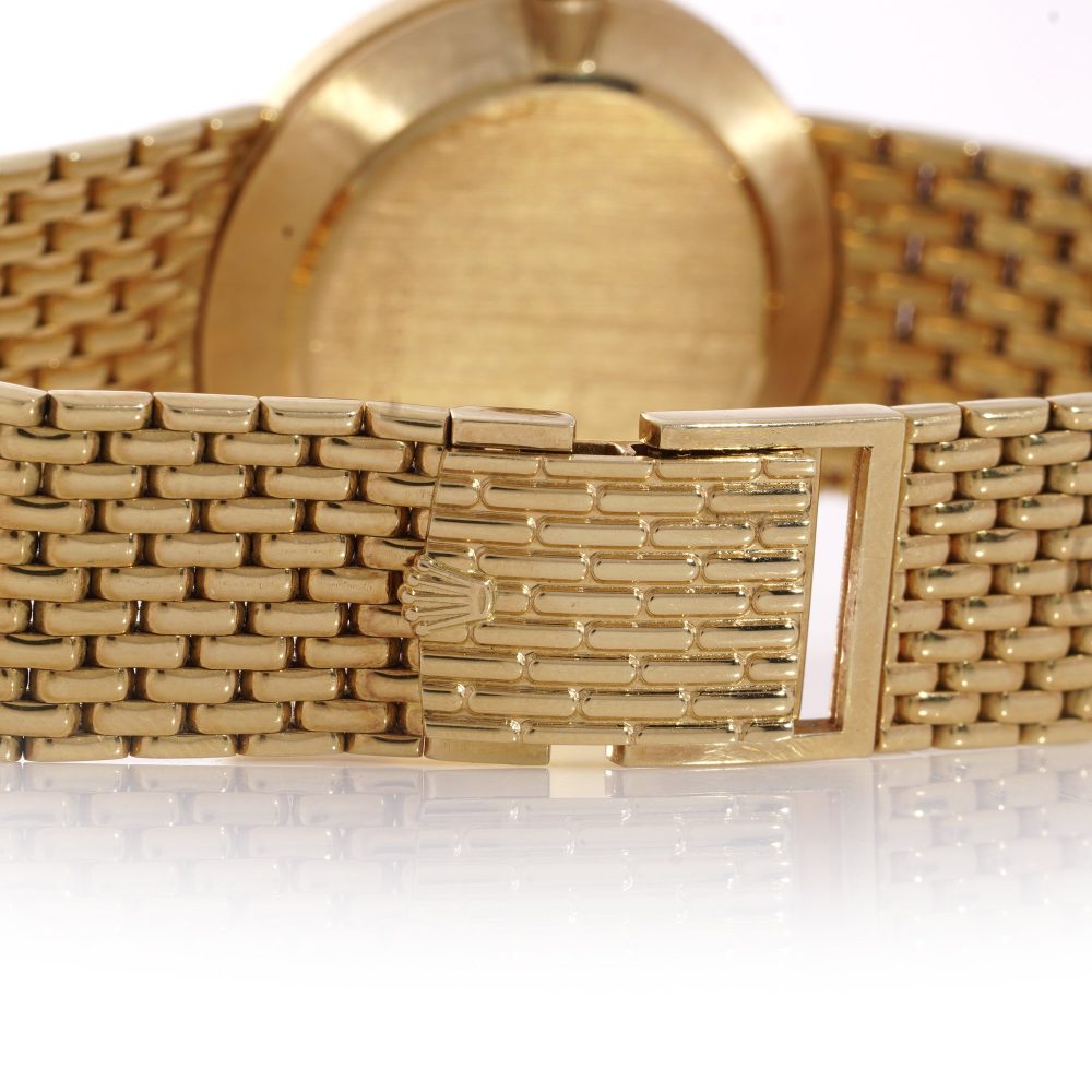 Vintage Rolex Geneve Cellini 18ct Yellow Gold Unisex Watch, Ref 5042