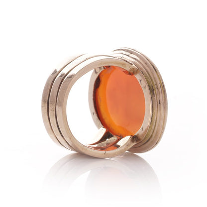 Victorian carnelian intaglio signet ring.